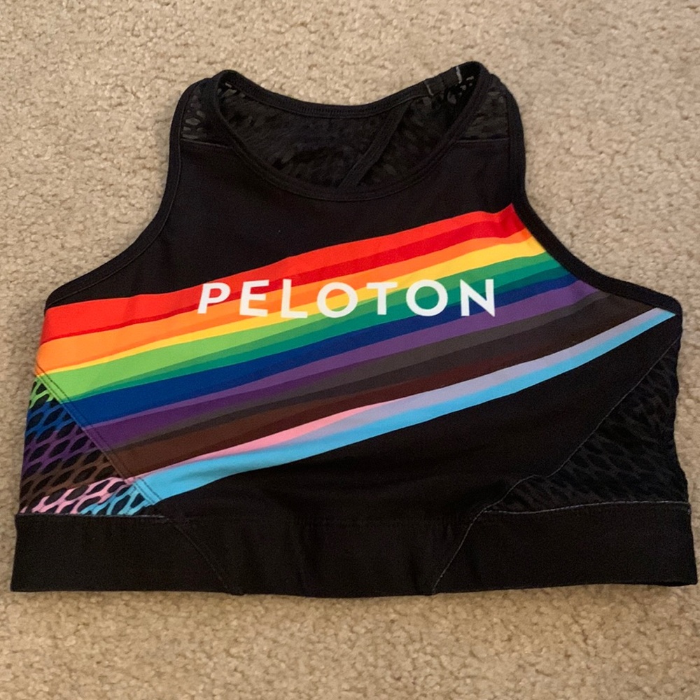 Peloton pride sports bra M